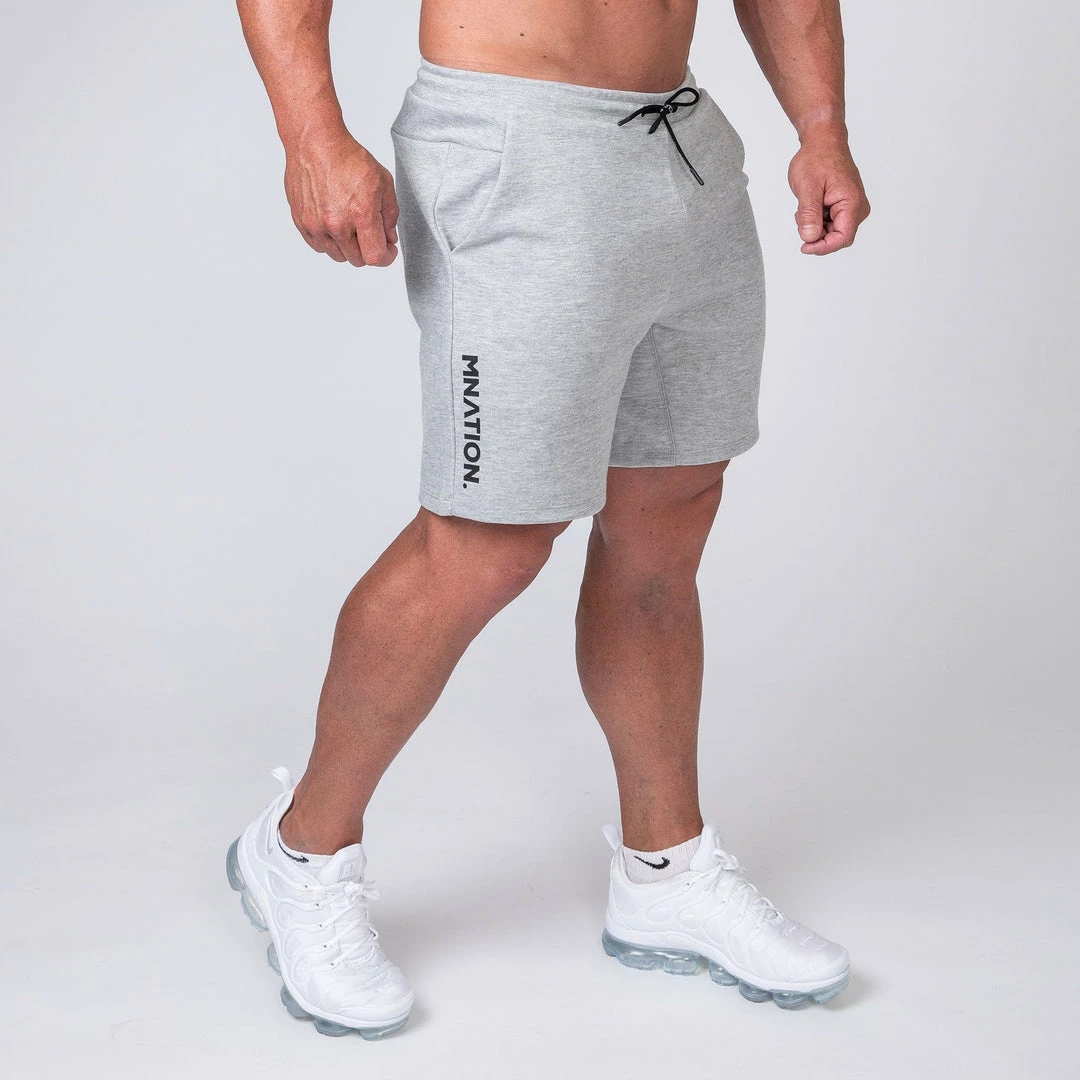 Muscle Nation Mens Casual Shorts - Grey 3 Muscle Nation Mens Casual Shorts - Grey