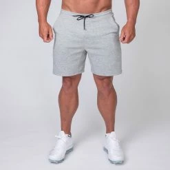 Muscle Nation Mens Casual Shorts - Grey 10 Muscle Nation Mens Casual Shorts - Grey
