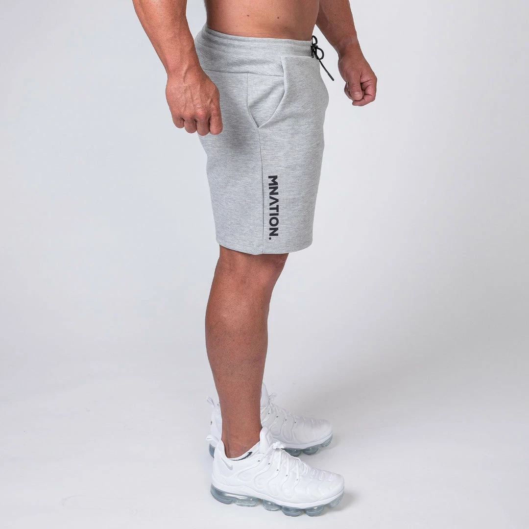 Muscle Nation Mens Casual Shorts - Grey 7 Muscle Nation Mens Casual Shorts - Grey