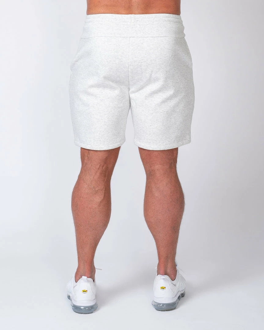 Muscle Nation Mens Casual Shorts - White Marl 7 Muscle Nation Mens Casual Shorts - White Marl