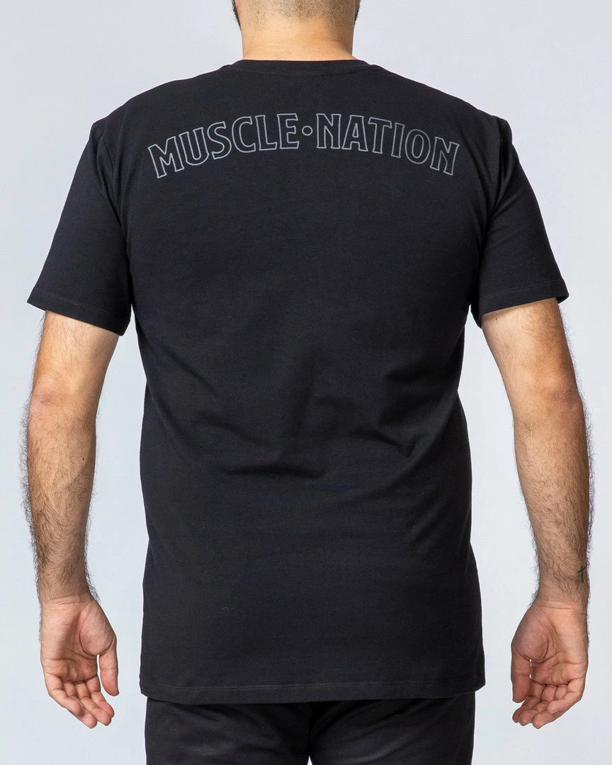 Muscle Nation Mens Classic MN Tee - Black 8 Muscle Nation Mens Classic MN Tee - Black