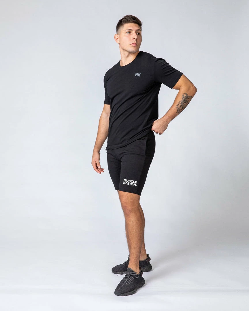 Muscle Nation Mens Classic MN Tee - Black 11 Muscle Nation Mens Classic MN Tee - Black