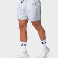 Muscle Nation Classic Squat Shorts - Quiet Grey