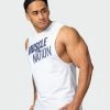 Muscle Nation Duo Branded Tank - White Marl 1 Muscle Nation Duo Branded Tank - White Marl