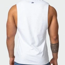 Muscle Nation Duo Branded Tank - White Marl