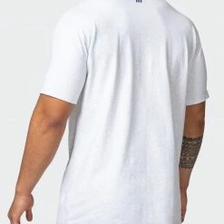 Muscle Nation Duo Branded Tee - White Marl In The Limelight