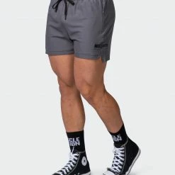 Muscle Nation Mens Elevate Active Shorts - Alloy