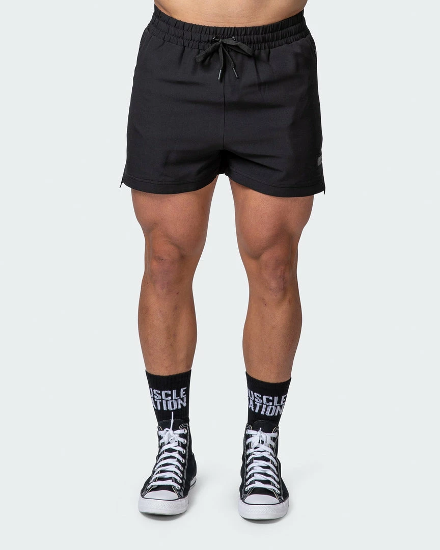 Muscle Nation Mens Elevate Active Shorts - Black 30% EOFY SALE 4 Muscle Nation Mens Elevate Active Shorts - Black 30% EOFY SALE