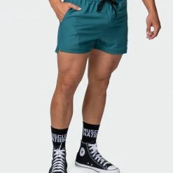 Muscle Nation 30% EOFY SALE Mens Elevate Active Shorts - Deep Teal