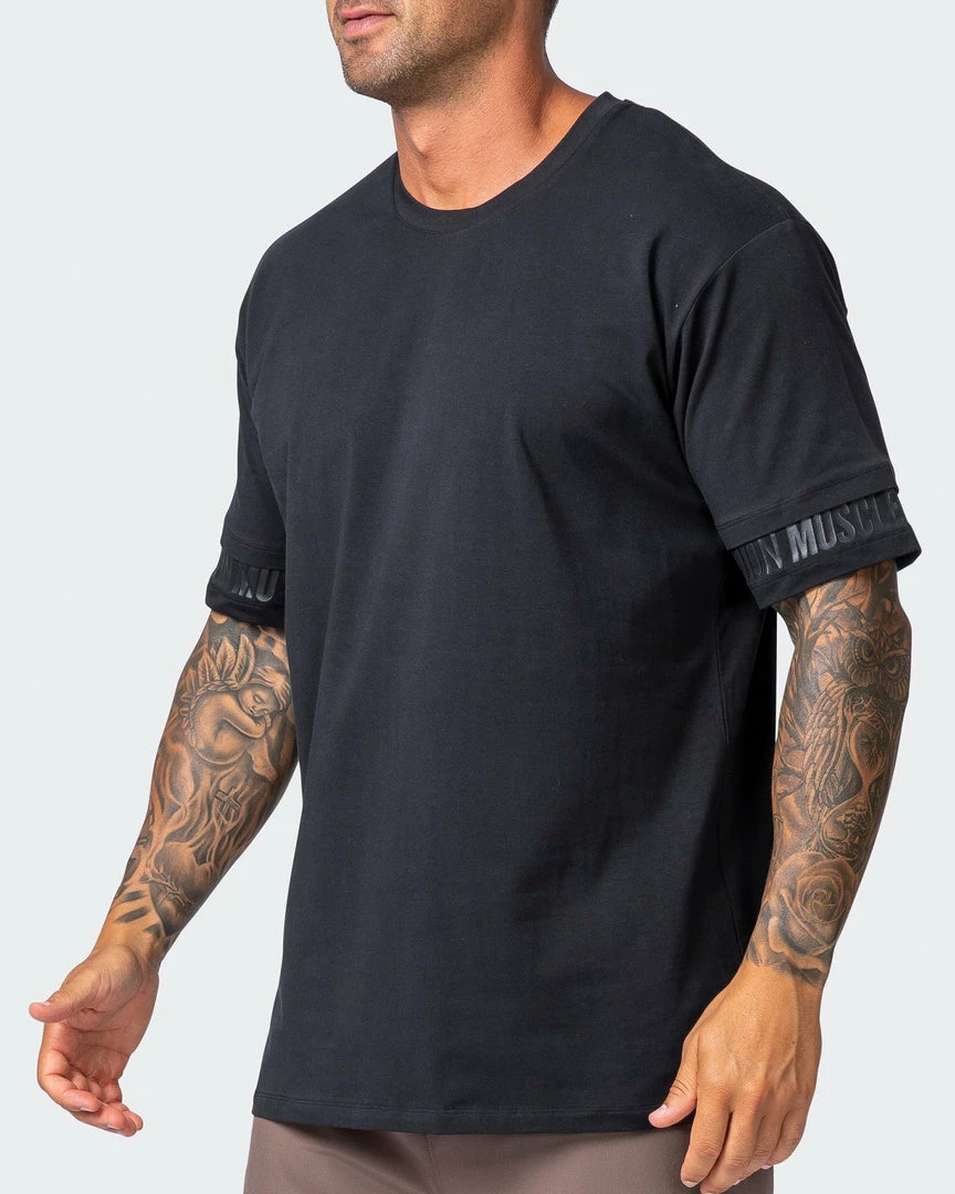 Muscle Nation 30% EOFY SALE Exceptional Dual Tee - Black 5 Muscle Nation 30% EOFY SALE Exceptional Dual Tee - Black