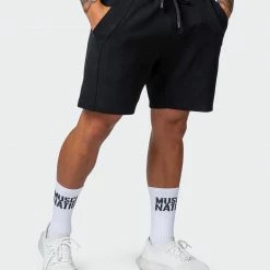 Muscle Nation Mens Laid Back Shorts - Black 12 Muscle Nation Mens Laid Back Shorts - Black