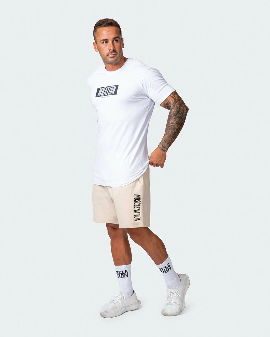 Muscle Nation Laid Back Shorts - Buff 10 Muscle Nation Laid Back Shorts - Buff