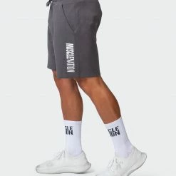 Muscle Nation Mens Laid Back Shorts - Charcoal