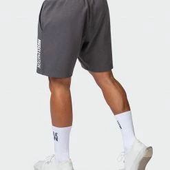 Muscle Nation Mens Laid Back Shorts - Charcoal