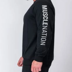 Muscle Nation Lightweight Long Sleeve - Black Winter 10 Muscle Nation Lightweight Long Sleeve - Black Winter