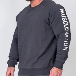 Muscle Nation Lightweight Long Sleeve - Charcoal
