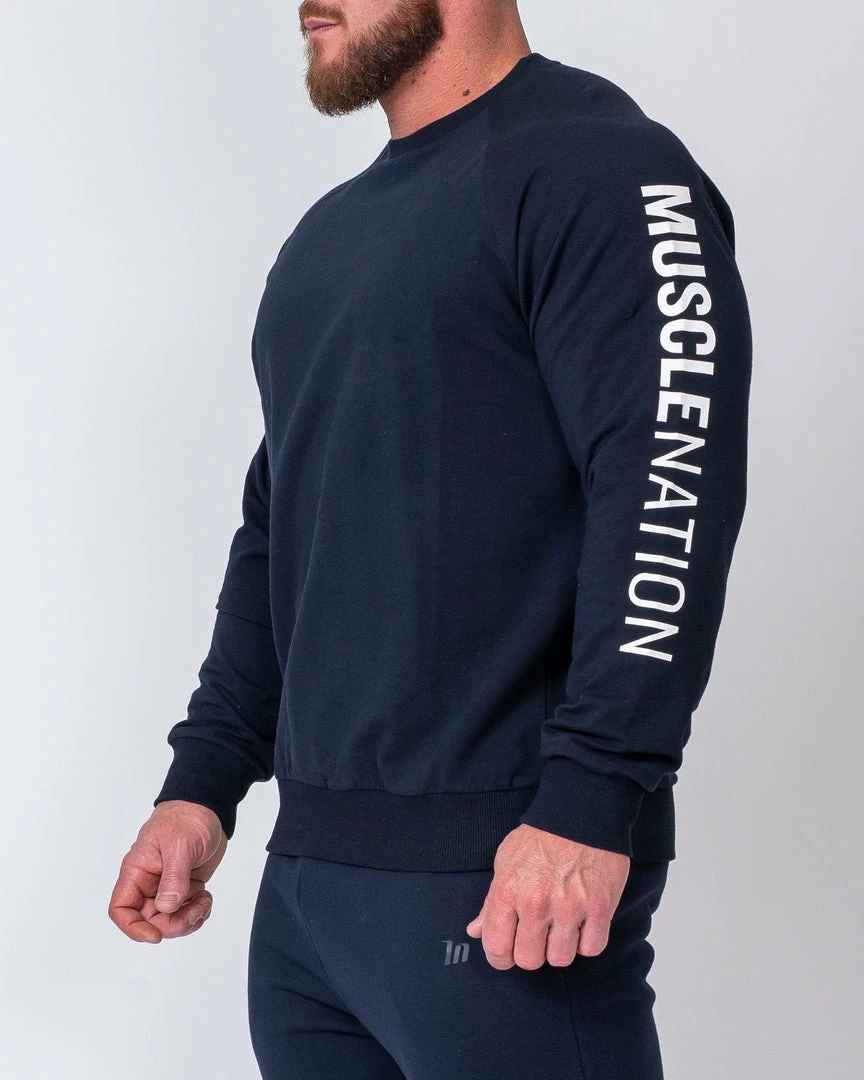 Muscle Nation Lightweight Long Sleeve - Navy Winter 3 Muscle Nation Lightweight Long Sleeve - Navy Winter