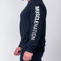 Muscle Nation Lightweight Long Sleeve - Navy Winter 10 Muscle Nation Lightweight Long Sleeve - Navy Winter
