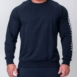 Muscle Nation Lightweight Long Sleeve - Navy Winter 12 Muscle Nation Lightweight Long Sleeve - Navy Winter