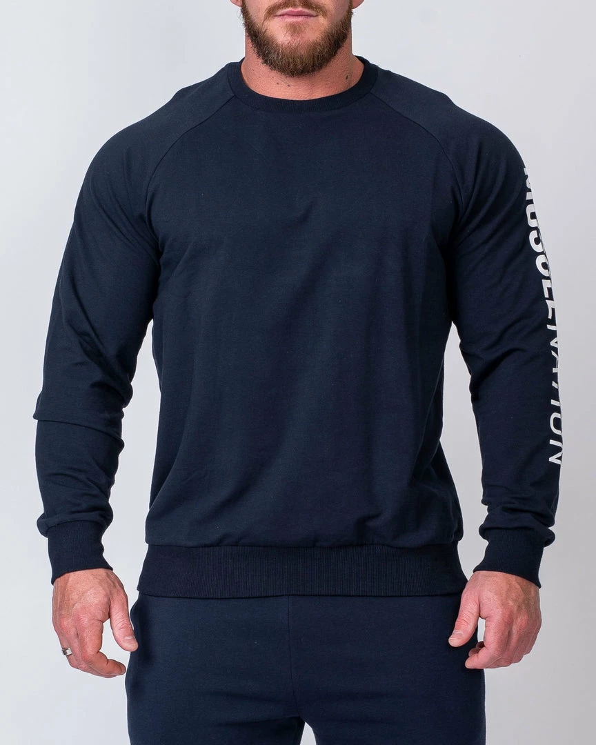 Muscle Nation Lightweight Long Sleeve - Navy Winter 7 Muscle Nation Lightweight Long Sleeve - Navy Winter