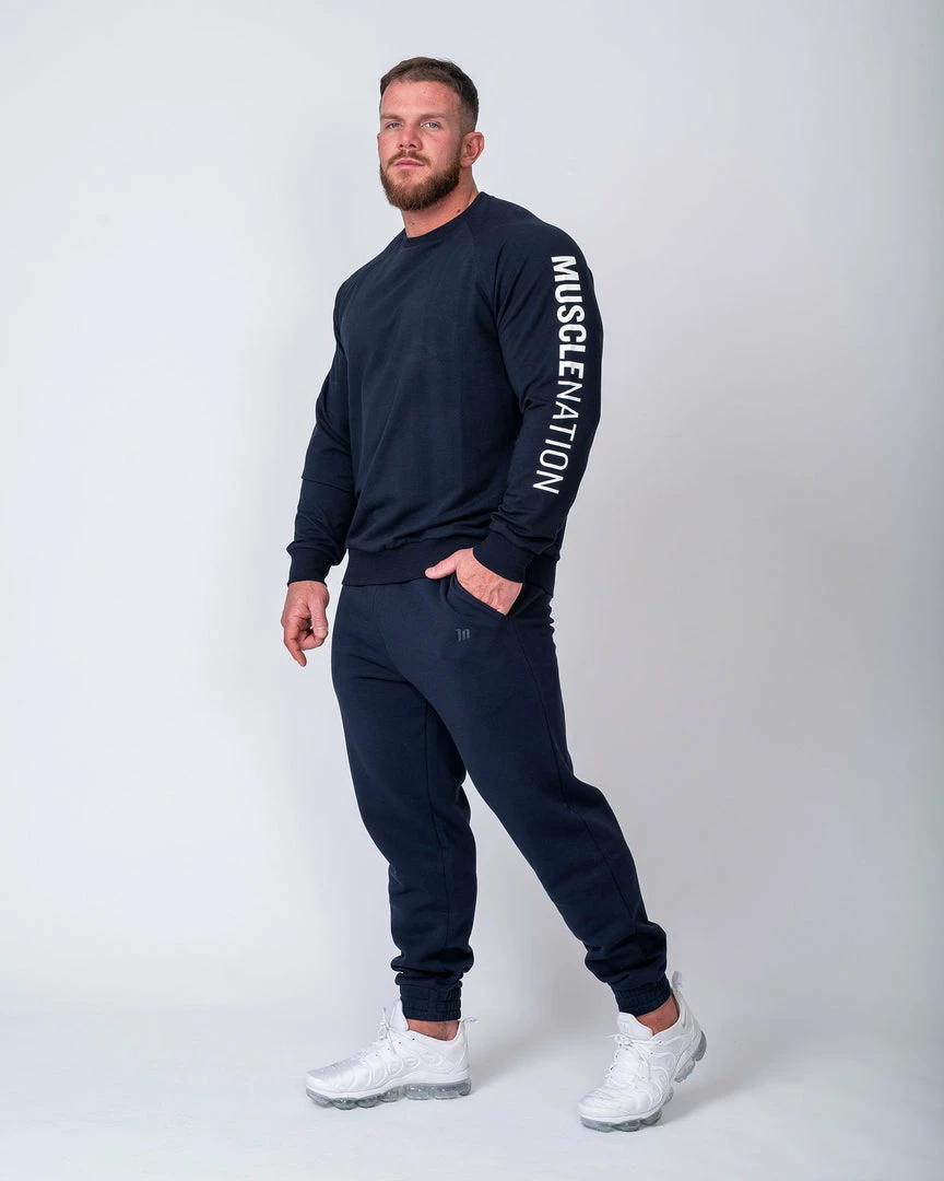 Muscle Nation Lightweight Long Sleeve - Navy Winter 8 Muscle Nation Lightweight Long Sleeve - Navy Winter