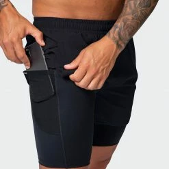 Muscle Nation Max Distance Shorts - Black