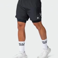 Muscle Nation Max Distance Shorts - Black