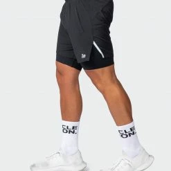 Muscle Nation Max Distance Shorts - Black