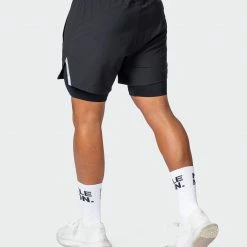 Muscle Nation Max Distance Shorts - Black