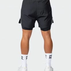 Muscle Nation Max Distance Shorts - Black