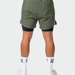 Muscle Nation Max Distance Shorts - Dark Khaki 30% EOFY SALE 16 Muscle Nation Max Distance Shorts - Dark Khaki 30% EOFY SALE