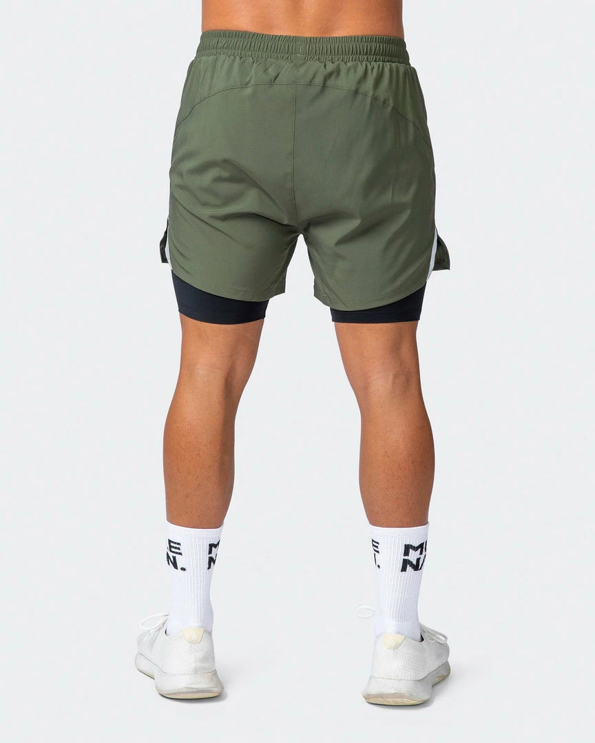 Muscle Nation Max Distance Shorts - Dark Khaki 30% EOFY SALE 9 Muscle Nation Max Distance Shorts - Dark Khaki 30% EOFY SALE
