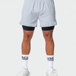 Muscle Nation Max Distance Shorts - Quiet Grey 12 Muscle Nation Max Distance Shorts - Quiet Grey