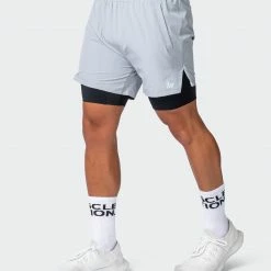 Muscle Nation Max Distance Shorts - Quiet Grey 13 Muscle Nation Max Distance Shorts - Quiet Grey