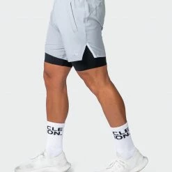 Muscle Nation Max Distance Shorts - Quiet Grey 14 Muscle Nation Max Distance Shorts - Quiet Grey