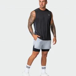 Muscle Nation Max Distance Shorts - Quiet Grey 17 Muscle Nation Max Distance Shorts - Quiet Grey