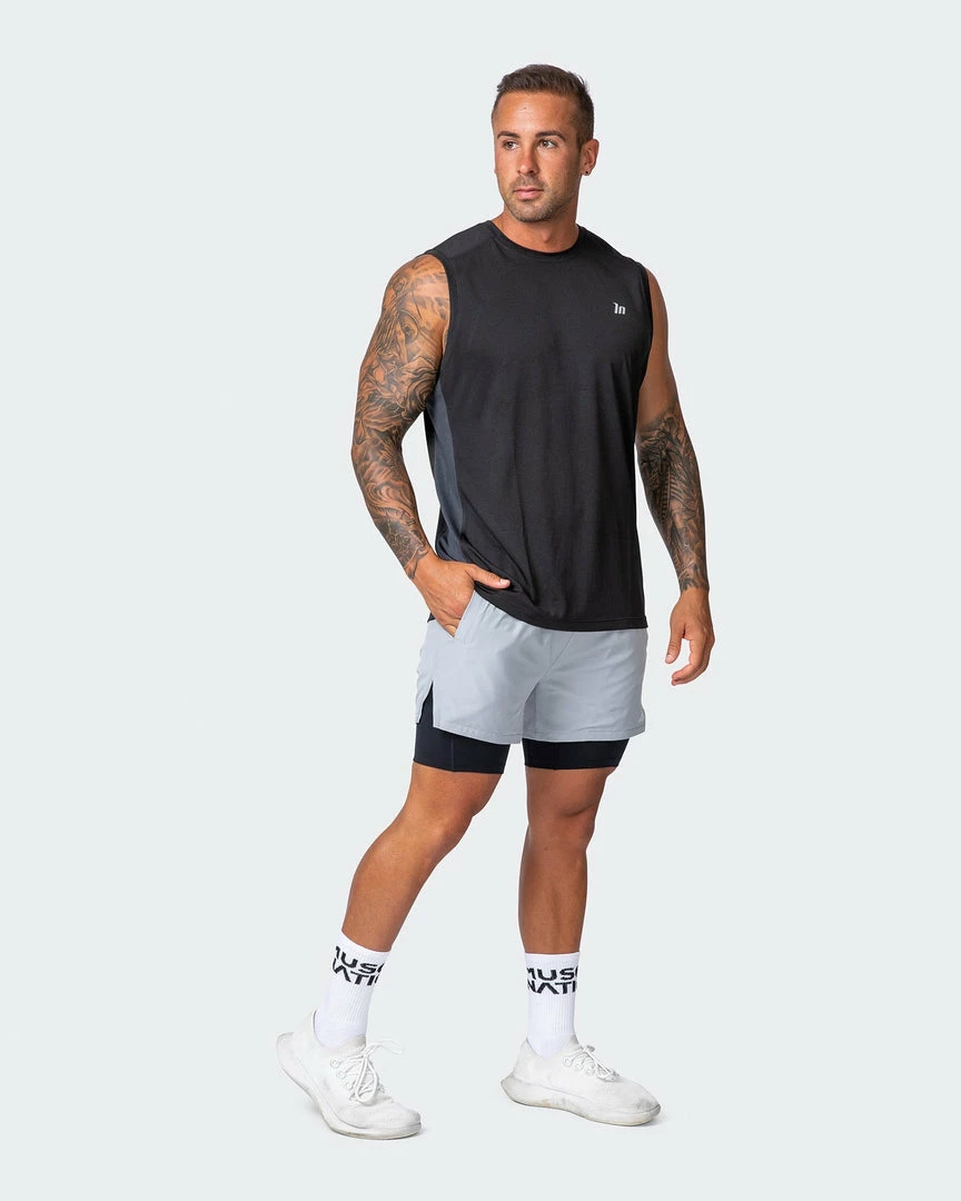 Muscle Nation Max Distance Shorts - Quiet Grey 10 Muscle Nation Max Distance Shorts - Quiet Grey