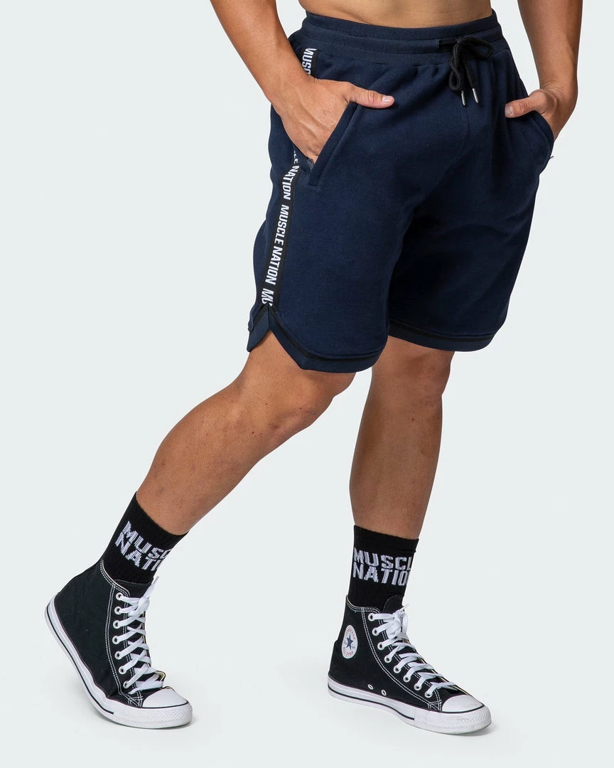 Muscle Nation MVP 8" Basketball Shorts - Navy 3 Muscle Nation MVP 8" Basketball Shorts - Navy