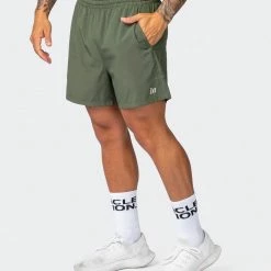 Muscle Nation New Heights 4" Shorts - Dark Khaki 30% EOFY SALE