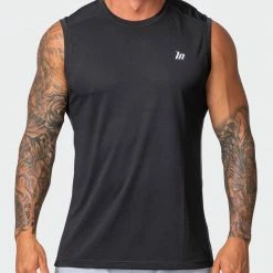 Muscle Nation New Heights Running Tank - Black 30% EOFY SALE