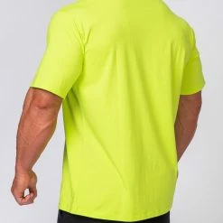 Muscle Nation Oversized Tonal Tee - Acid Lime