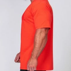 Muscle Nation Oversized Tonal Tee - Infrared Mens