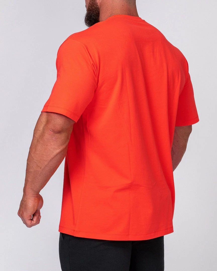Muscle Nation Oversized Tonal Tee - Infrared Mens 9 Muscle Nation Oversized Tonal Tee - Infrared Mens