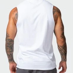 Muscle Nation Retro Vibes Vintage Tank - Washed White Mens 15 Muscle Nation Retro Vibes Vintage Tank - Washed White Mens