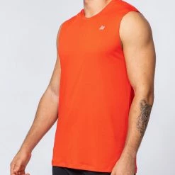 Muscle Nation Mens Running Tank - Infrared