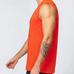 Muscle Nation Mens Running Tank - Infrared