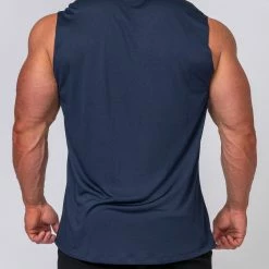Muscle Nation Running Tank - Navy