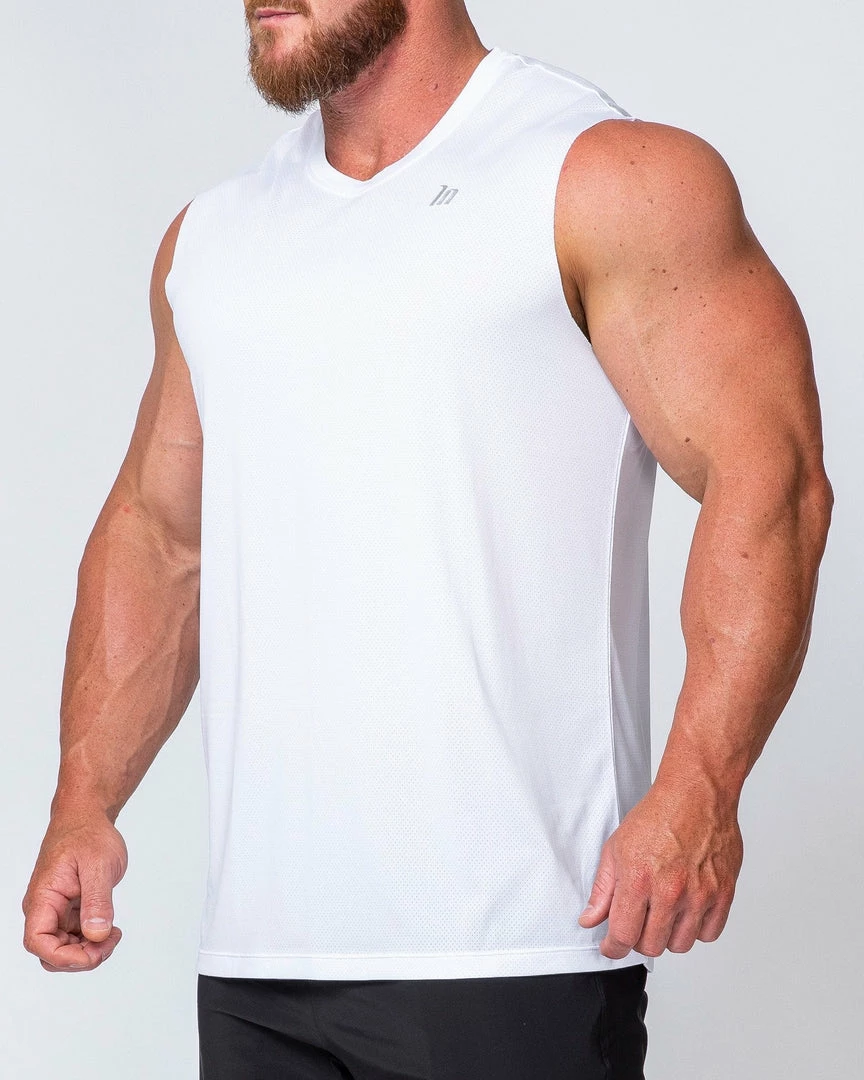 Muscle Nation Running Tank - White 7 Muscle Nation Running Tank - White