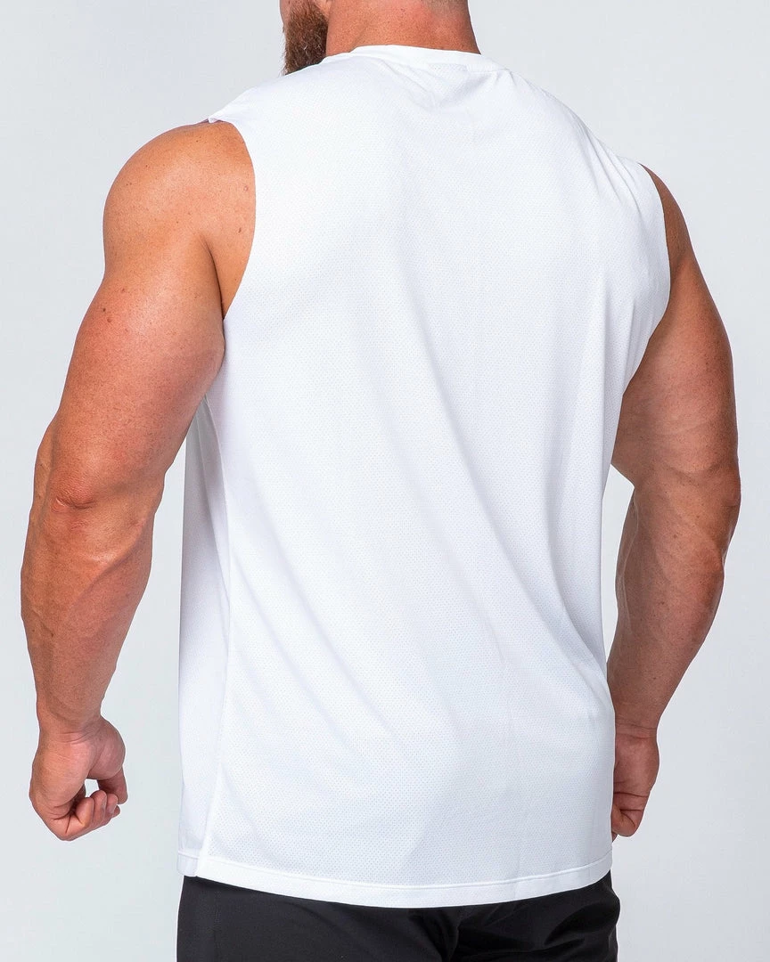 Muscle Nation Running Tank - White 9 Muscle Nation Running Tank - White