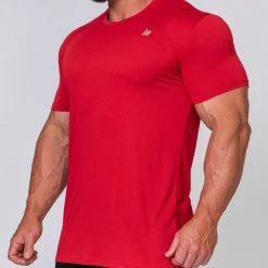 Muscle Nation 30% EOFY SALE Running Tee - Deep Red